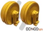 D5K Yellow Dozer Undercarriage Parts , 50Mn Front Idler Assy Crack Resisrant
