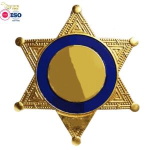 Wholesale Hot Sale Custom Design Die Cast Copper Brass Plated Clothes Lapel Pins Shape Zinc Alloy Award Metal Star Badge from china suppliers