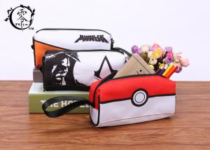 Wholesale Cartoon Pokemon Balls Canvas Pencil Case Pouch Portable Waterproof Pencil Wrap Case from china suppliers