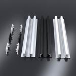 Anodizing LED Strip Light Aluminium Extrusion Extruded Silver black color
