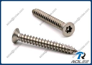 Wholesale Stainless Steel Flat head Torx Tamper Proof Self-tapping Thread Cutting Screws from china suppliers