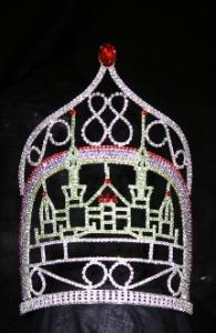 Wholesale red and green castle pageant crowns christmas pageant crowns and tiaras wholesale pageant supplier pai crown jewelry from china suppliers