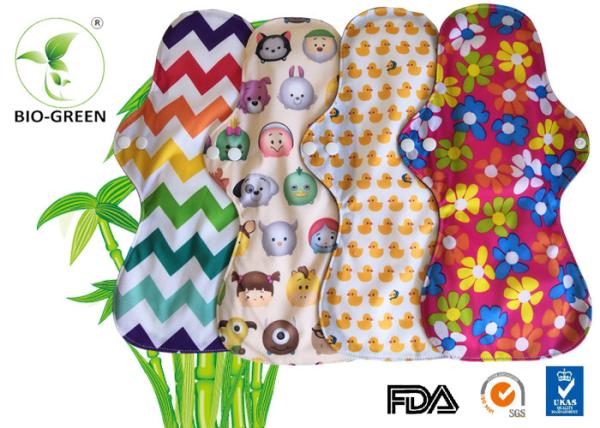 Colorful Bamboo Waterproof Changing Pad , Absorbed Breathable Bamboo Panty