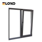 Thermal Break Glass Single Pane Aluminum Windows Brown Black For Casement