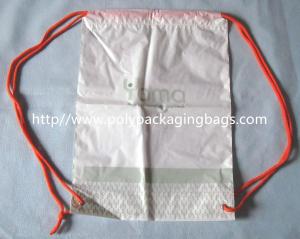 Wholesale Personalized Plastic Gift Packaging White Drawstring Backpack Custom from china suppliers