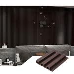Factory Wholesale Ecological Wood Wallboard WPC PVC Plastic Wallboard TV Wall