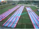 400m Three Lane Splash Outdoor Inflatable Water Slides for Crazy Custom