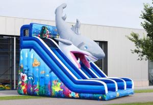 Wholesale Waterproof Haaien Cusom Inflatable Shark Slide Durable PVC Material from china suppliers