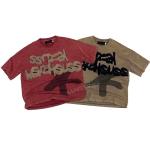 O-Neck Embroidered Patch Applique Stitched Tee Cotton Boxy Cropped T-Shirt for