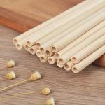 Eco Friendly Reusable Bamboo Drinking Straw For Party Coffee Tea Beverage 10cm