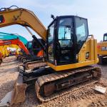 Used Caterpillar 307.5 Crawler Excavator 7.5ton Weight 42kw Rated Power CATC2.4T