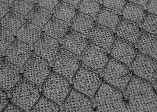 Inox Black Oxide Wire Rope Mesh Corrosion Resistance For Plant Supporting /