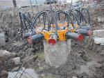 600kN Rod Pressure Hydraulic Round Concrete Cutting Machine 30L/min Max Single
