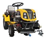 Yellow Black Mini Tractor 4x4 Garden Tractor Rear 2 Tined Plow