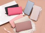 Purse lady Custom logo leather long handbag 2019 stylish simple zipper multi