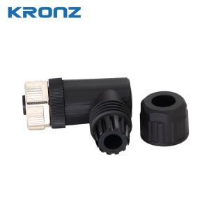Wholesale M12 Female Circular Connectors Angled IP67 Field Wirable Assembly 8-pin Connector from china suppliers