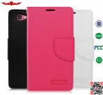 100% Quaify Colorful PU Wallet Leather Cover Cases For Sony Xperia Z1 Mini/Amami