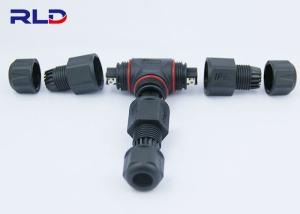 Wholesale LED Lighting Outdoor Electircal Wire Connector 2 Pin , Screw Locking Water Resistant Connectors from china suppliers