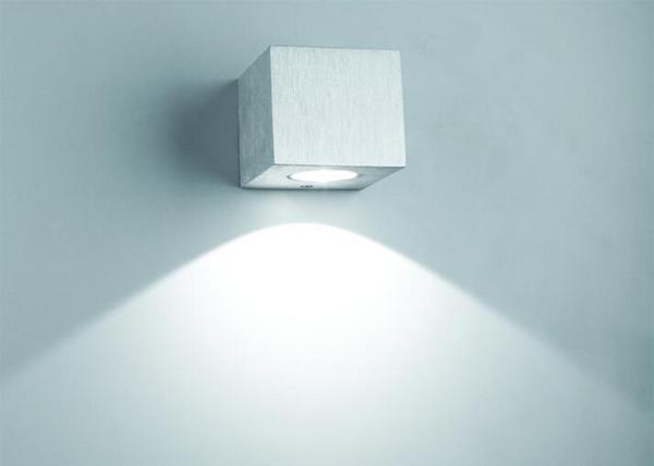 Aluminum Color Indoor LED Wall Lights for Bars / Star - Rated Hotels 65 * 65 *