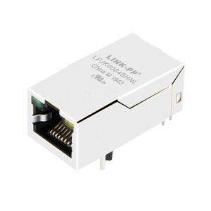 Wholesale LPJK6064BHNL 100/1000 Base-T Tab Up Green/Yellow Led Single Port POE+ RJ45 Female Connector from china suppliers