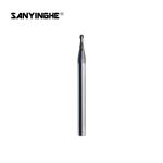 HRC65 CNC Solid Carbide End Mills 0.2mm Ballnose Square End Mills Micro Cutting