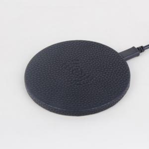 Wholesale Qi 10W Fast Wireless Charging Pad Premium PU Leather Inductive from china suppliers