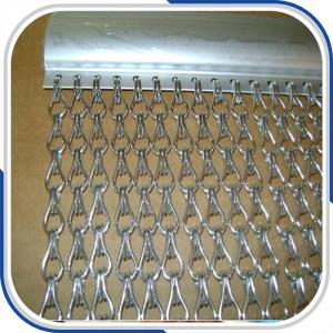 Wholesale Customized 2.0 mm thickness aluminum double hooks chain fly screen door curtain from china suppliers