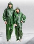 Full PVC Rubber Raincoat Suits 100% Waterproof Rain Coat Men Work