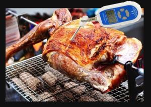 Wholesale Blue Kitchen Digital Food Thermometer / Waterproof Cooking Food Thermometer from china suppliers
