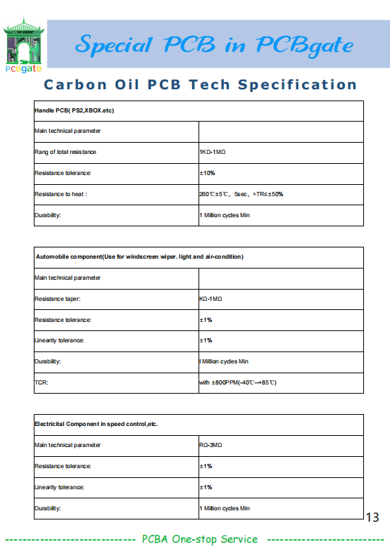 Our CEM-1 notebook keyboard carbon oil PCB is specifically designed for laptop keyboards, notebook keypads, and ultrabook input devices.