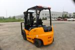 Yellow Electric Warehouse Forklift 2 Ton Ride On Forklift Truck 122mm Fork Width
