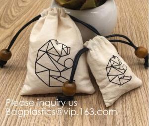 Wholesale Natural Cotton Muslin High Quality Drawstring Bags Multipurpose,andmade soaps, teascents, candies,bangles, charms, pack from china suppliers