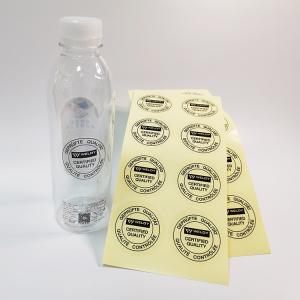 Wholesale Custom Logo Adhesive Label Stickers Clear Drinks Cup BOPP Round Self Stick Labels from china suppliers