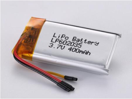 LP602035 3.7V 400MAH Low Temperature Li-po Battery Lithium Cobalt Oxides Silver