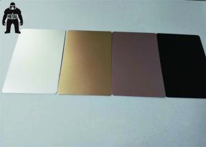 Wholesale Plain Silver Anodized Engraved Aluminium Business Cards 85x54mm from china suppliers
