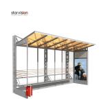 1185*1750mm Rotating Aluminum Alloy Bus Stop Corrosion Resistant