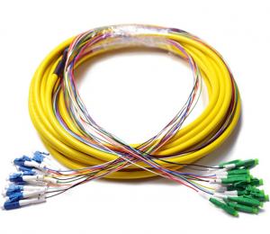 China 1-3m Lc To Lc Fiber Patch Cord , Yellow Jacket Breakout Cable Simplex Patch Cord on sale