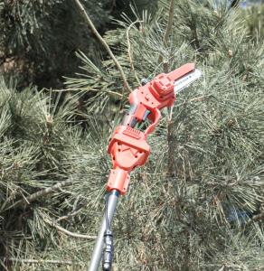 Wholesale 25 FT Carbon Fiber Battery Powered Pole Chainsaw for Shrub and Hedge Maintenance Double Lock from china suppliers