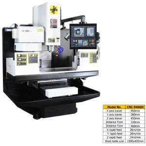 Wholesale BT40 Spindle Vertical CNC Machine Center 1500x420mm Work Table Customized from china suppliers
