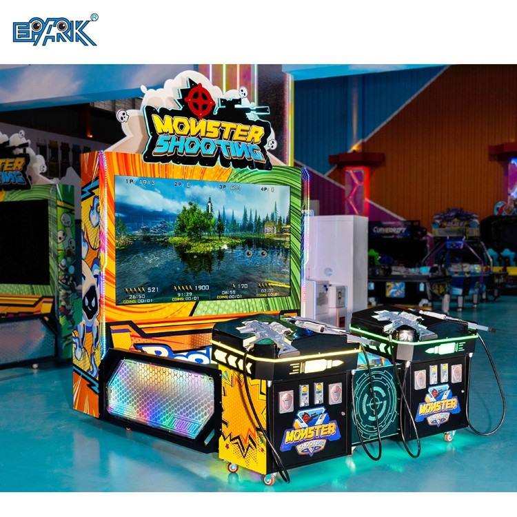 Monster Shooting Arcade Game Machine Coin Operated Game Metal