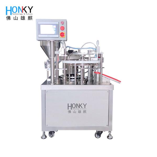 Rotary Type High Viscosity Paste Syringe Tube Filling And Capping Machine Full