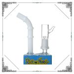 Small Rick And Morty Oil Rig Smoking Bubbler With Nail Smoking Mini Water Bongs