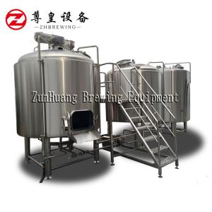 Wholesale Silver Color Beer Making Machine , Craft Beer Plant Fermenting Equipment from china suppliers