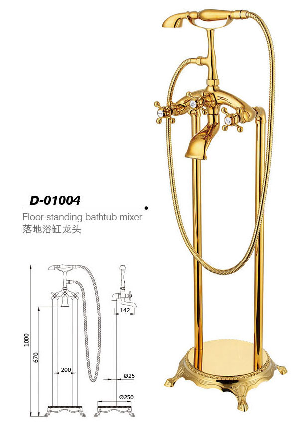 Floor standing bathtunb mixer,Faucet D-01004