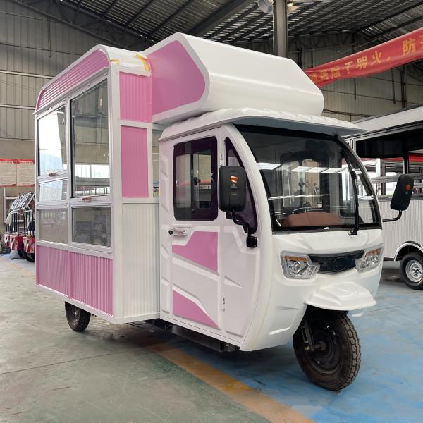 2023 Multipurpose Mobile Electric Fast Food Snack Tricycle Pedicab 3-Wheeler