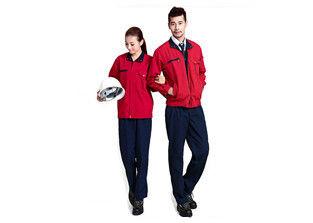 Red Durable Industrial Work Uniforms Long Sleeve , Workwear For All Industries