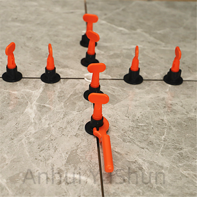 Plastic Tile Leveling System 1.5mm T type clips for Construction and Floor Installation