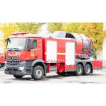 2000L Water Tank Mercedes-Benz 6*4 Positive and Negative Pressure Smoke Exhaust