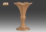 Luxurious Frosted Gold Fiberglass Planters Centerpiece Table Vases For