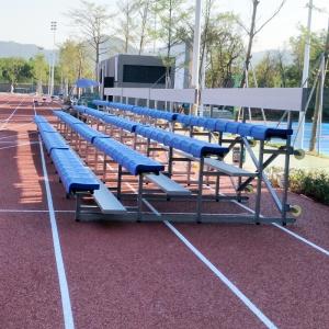 China 20PCS / 36PCS Seat Outdoor Metal Bleachers With Optional Guardrail on sale